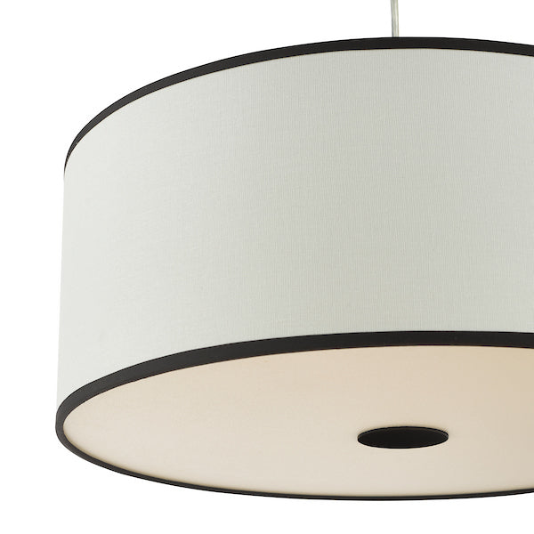 Dar Lighting Jemima Easy Fit White & Frosted Acrylic Pendant With Shade