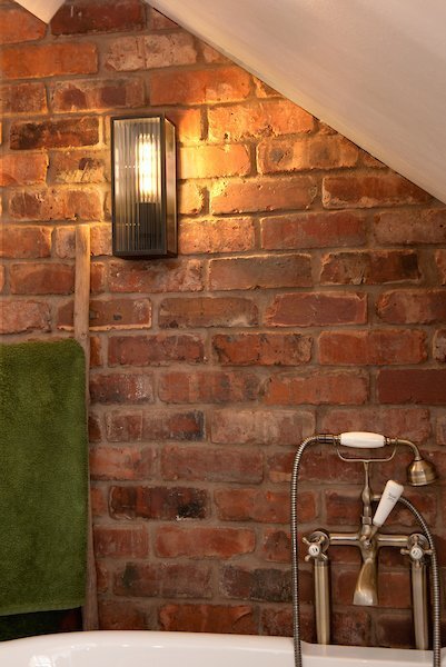Dar Lighting Keegan Outdoor IP44 Small Rubbed Bronze Wall Light
