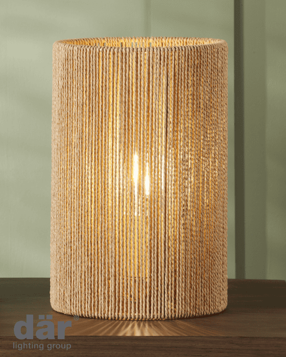 Dar Lighting Keona Natural String Table Lamp