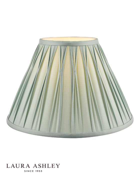 Laura Ashley Fenn Silk Empire Duck Egg 30cm/12 Inch Drum Shade