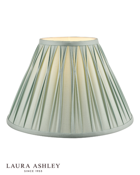 Laura Ashley Fenn Silk Empire Duck Egg 30cm/12 Inch Drum Shade