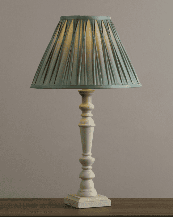 Laura Ashley Tate Wooden Distressed Off White Table Lamp Base Only