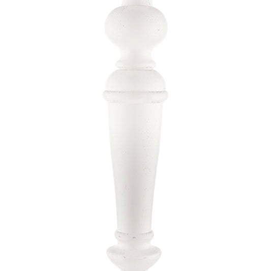 Laura Ashley Tate Wooden Distressed Off White Table Lamp Base Only
