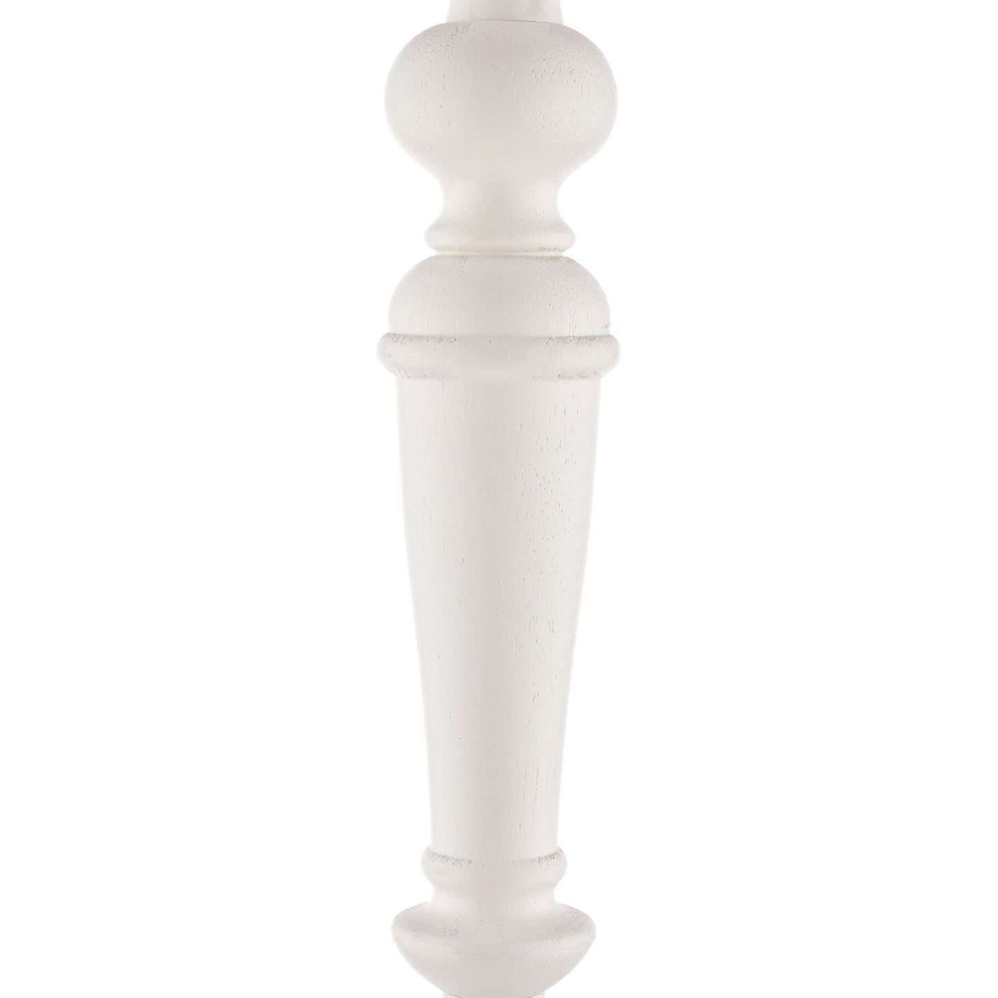 Laura Ashley Tate Wooden Distressed Off White Floor Lamp Base Only