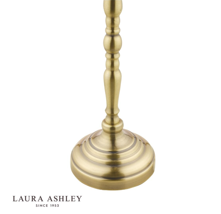 Laura Ashley Corey Antique Brass Candlestick Table Lamp (Base Only)