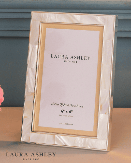 Laura Ashley Mother Of Pearl Photo Frame 4x6 Inch