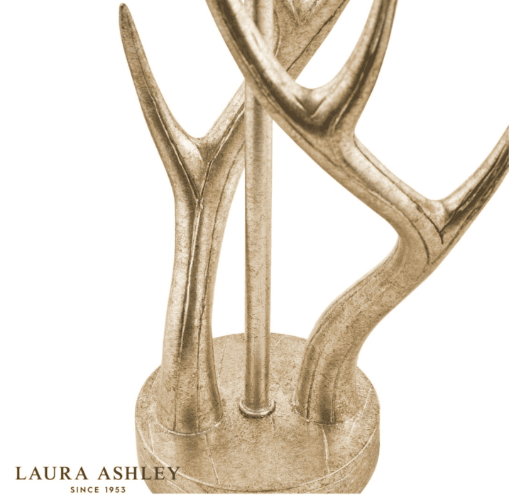 Laura Ashley Mulroy Antler Champagne Table Lamp (Base Only)