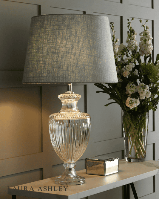 Laura Ashley Meredith Large Cut Glass & Crystal Table Lamp Base Only