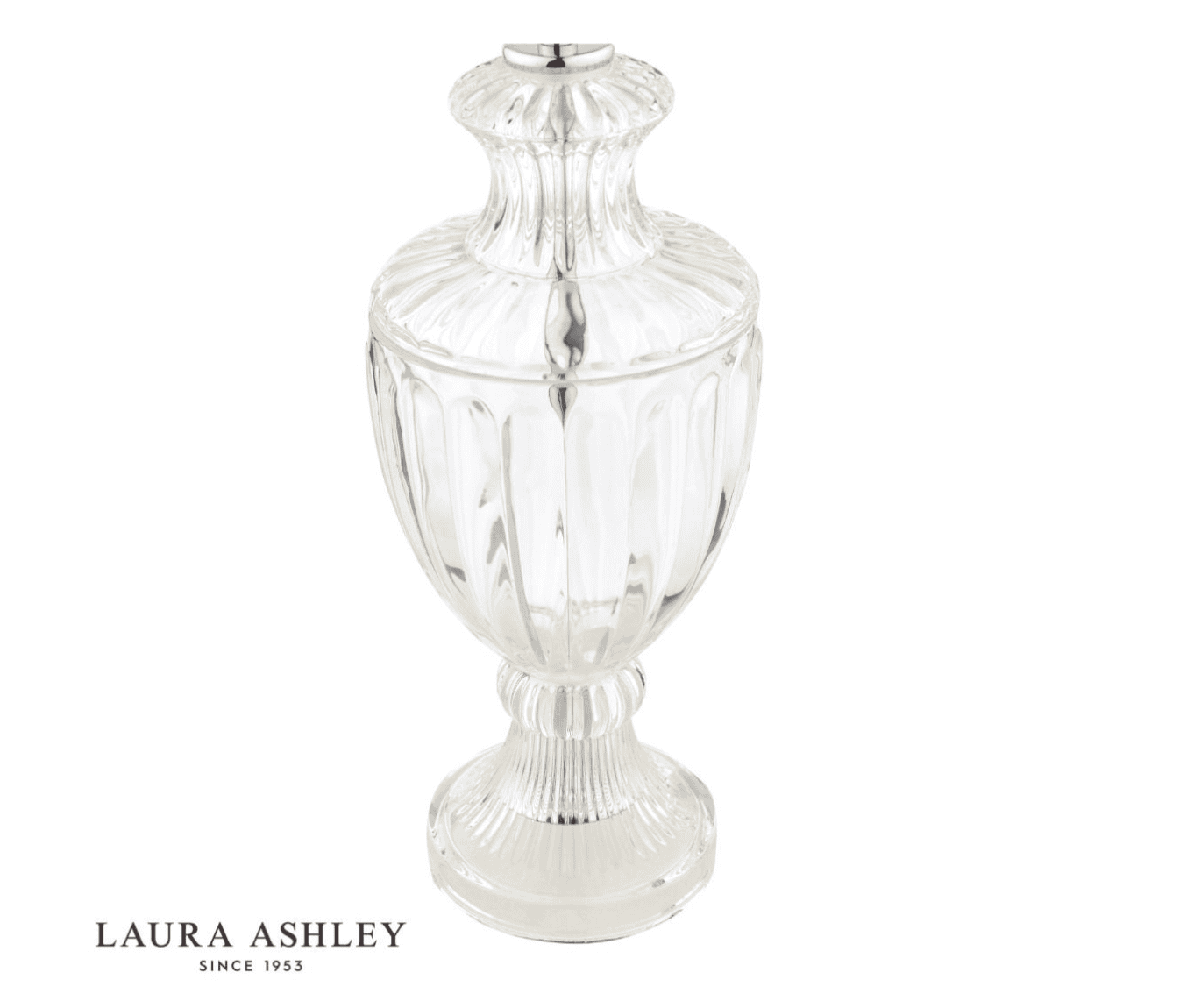 Laura Ashley Meredith Small Cut Glass & Crystal Table Lamp Base Only