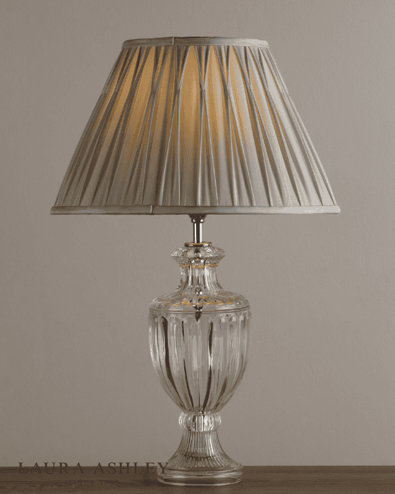 Laura Ashley Meredith Small Cut Glass & Crystal Table Lamp Base Only