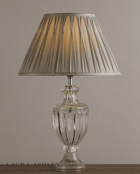 Laura Ashley Meredith Small Cut Glass & Crystal Table Lamp Base Only