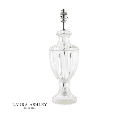 Laura Ashley Meredith Small Cut Glass & Crystal Table Lamp (Base Only)