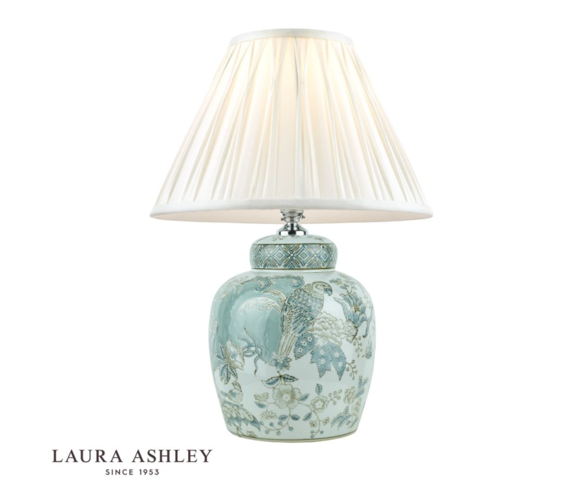 Laura Ashley Elizabeth Ceramic Bird Print Design Table Lamp Base Only