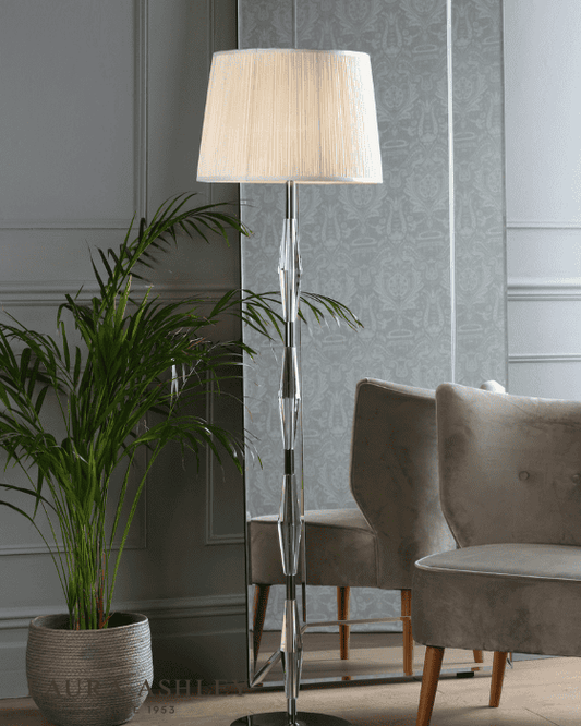 Laura Ashley Blake Polished Chrome & Crystal Floor Lamp Base Only