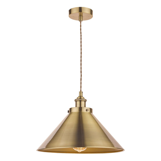 Laura Ashley Rufus Antique Brass Pendant