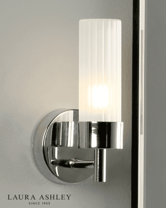 Laura Ashley Howard Bathroom IP44 Polished Chrome Wall Light