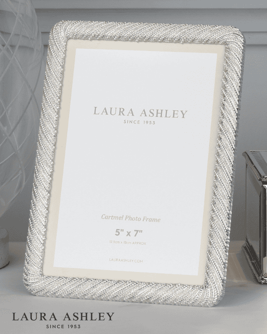 Laura Ashley Cartmel Silver Plated 5x7 inch Photo Frame