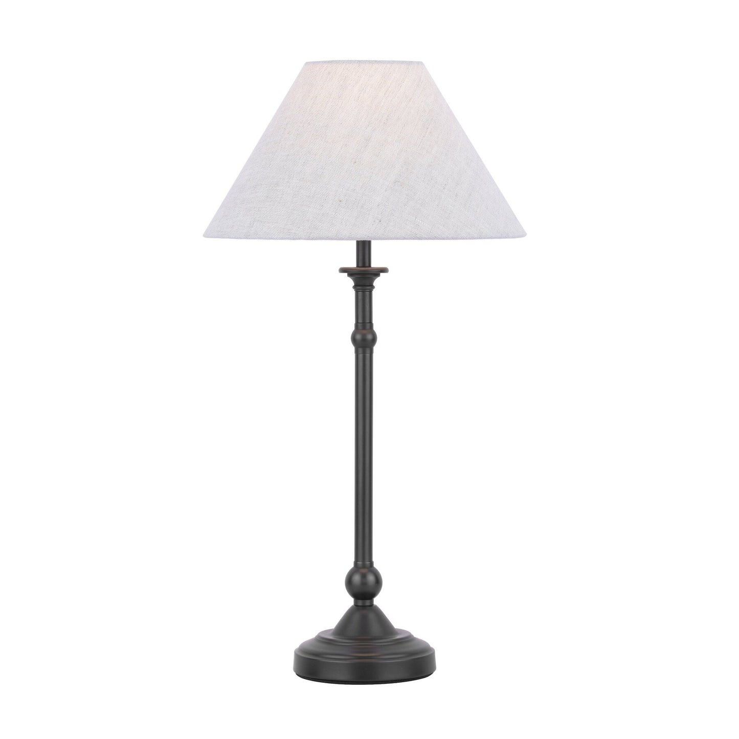 Laura Ashley Ludchurch Industrial Black Table Lamp With Shade