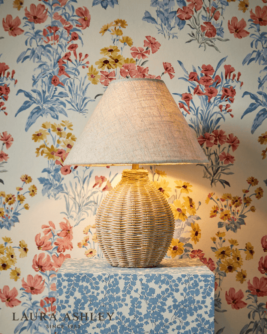 Laura Ashley Fernhill Matt Cream Table Lamp With Shade