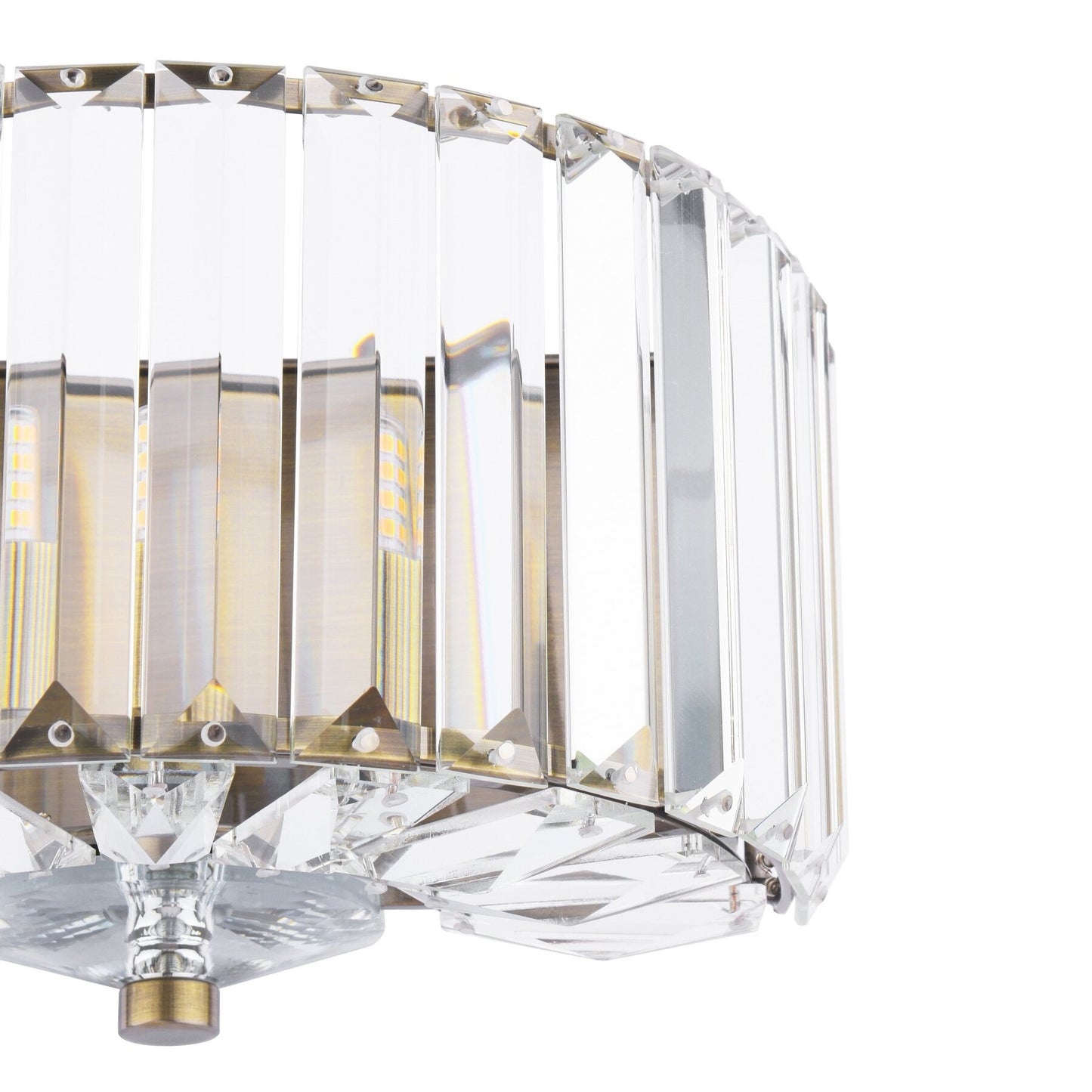 Laura Ashley Fernhurst Crystal & Antique Brass Wall Light