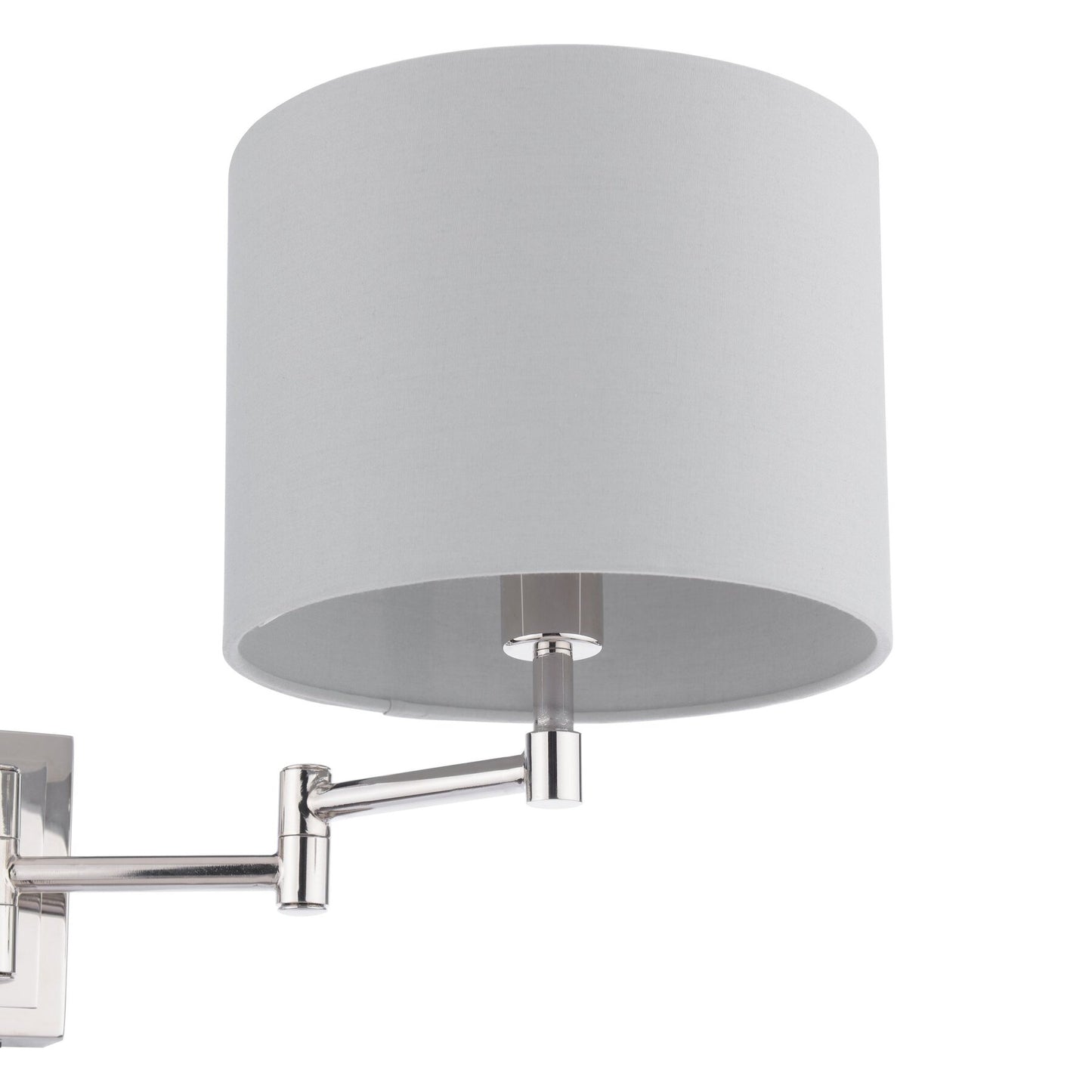 Laura Ashley Marlowe Polished Nickel Wall Light With Shade
