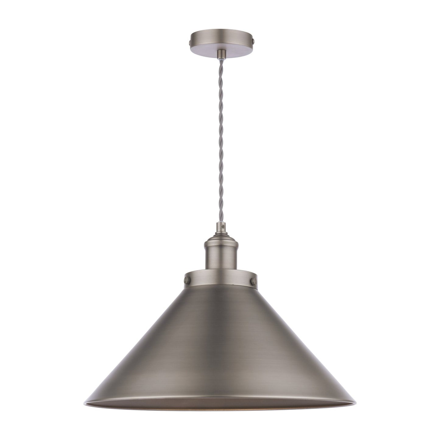 Laura Ashley Rufus Industrial Nickel Pendant