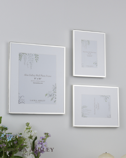 Laura Ashley Alisa Polished Silver Photo Frames (Set of 3)