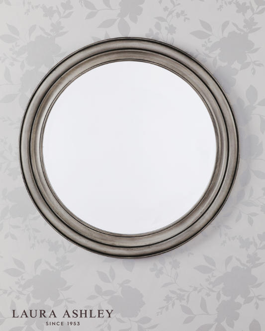 Laura Ashley Tate Distressed Wood 60cm Mirror
