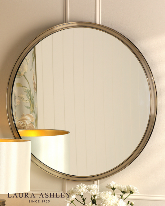 Laura Ashley Harrington Antique Brass 60cm Mirror