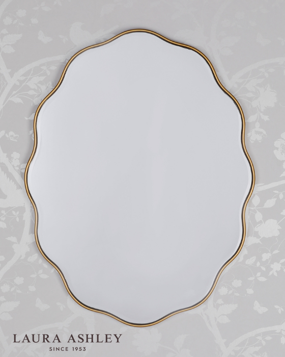 Laura Ashley Medora Matt Gold 71x55cm Mirror