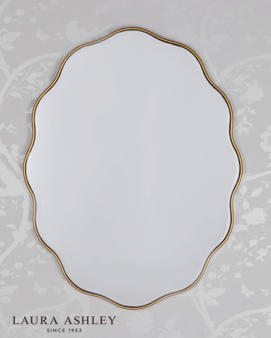 Laura Ashley Medora Matt Gold 71x55cm Mirror