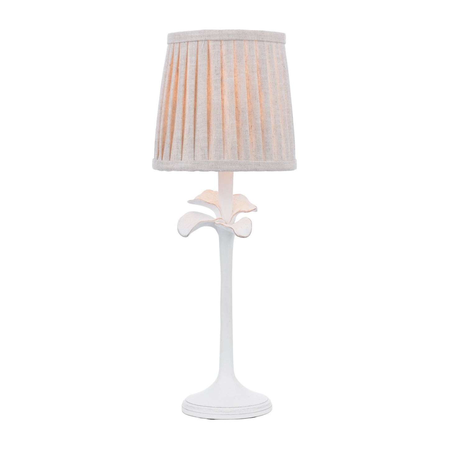 Laura Ashley Eleni Matt White Table Lamp With Shade