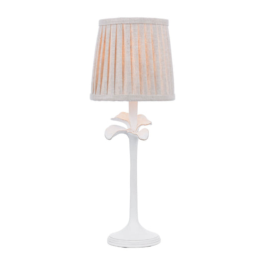 Laura Ashley Eleni Matt White Table Lamp With Shade