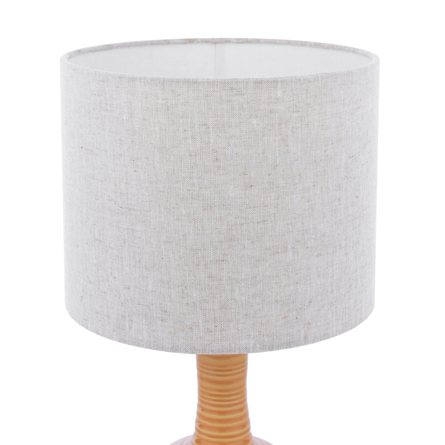 Laura Ashley Padley Yellow Ceramic & Antique Brass Table Lamp With Shade