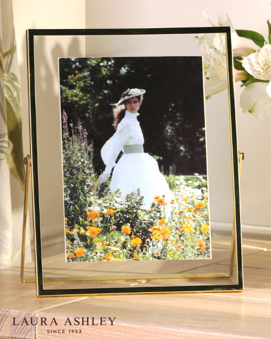 Laura Ashley Moira Polished Gold & Glass 5x7 Inch Photo Frame