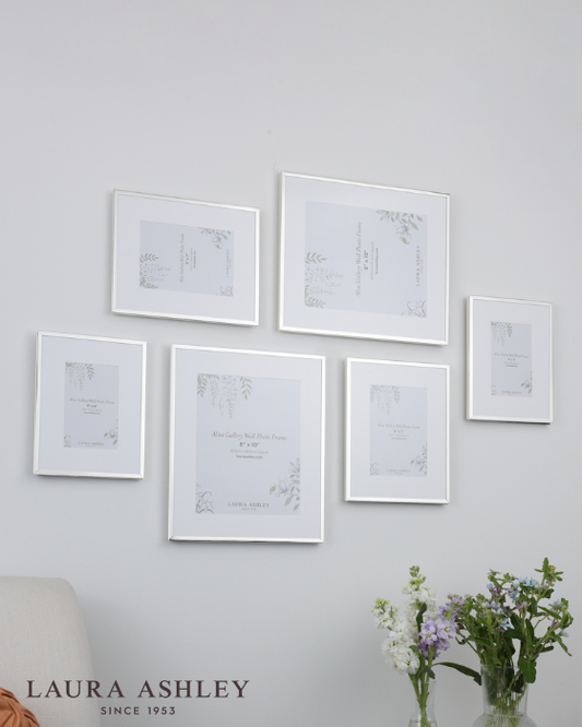 Laura Ashley Alisa Polished Silver Photo Frames (Set of 6)