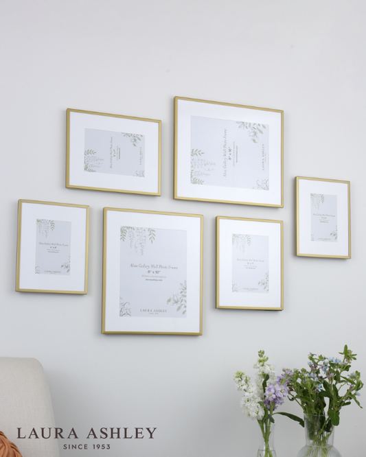 Laura Ashley Alisa Matt Gold Photo Frames (Set of 6)