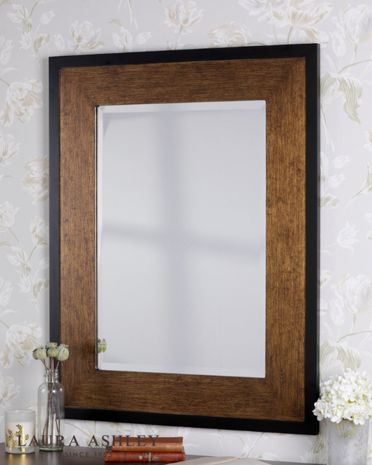 Laura Ashley Cara Mottled Bronze 93 X 72.5cm Rectangle Mirror