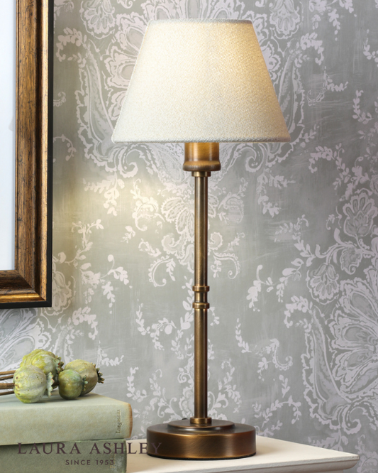 Laura Ashley Denston Antique Bronze Table Lamp With Shade