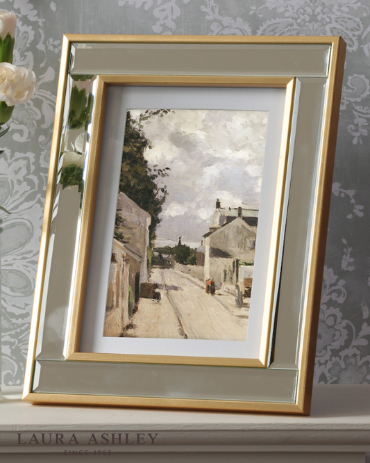Laura Ashley Clemence Mirror & Gold Leaf 5x7 Inch Photo Frame