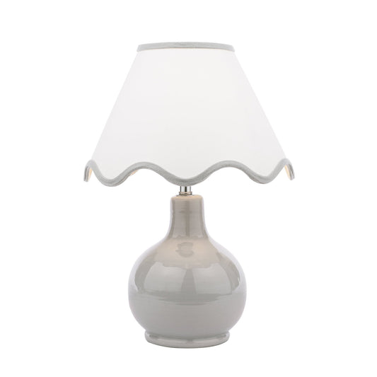 Laura Ashley Bramhope Grey Ceramic Table Lamp With Shade