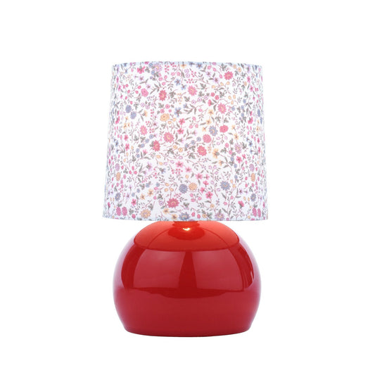 Laura Ashley Knowlton Pink Crackle Glaze Table Lamp With Shade