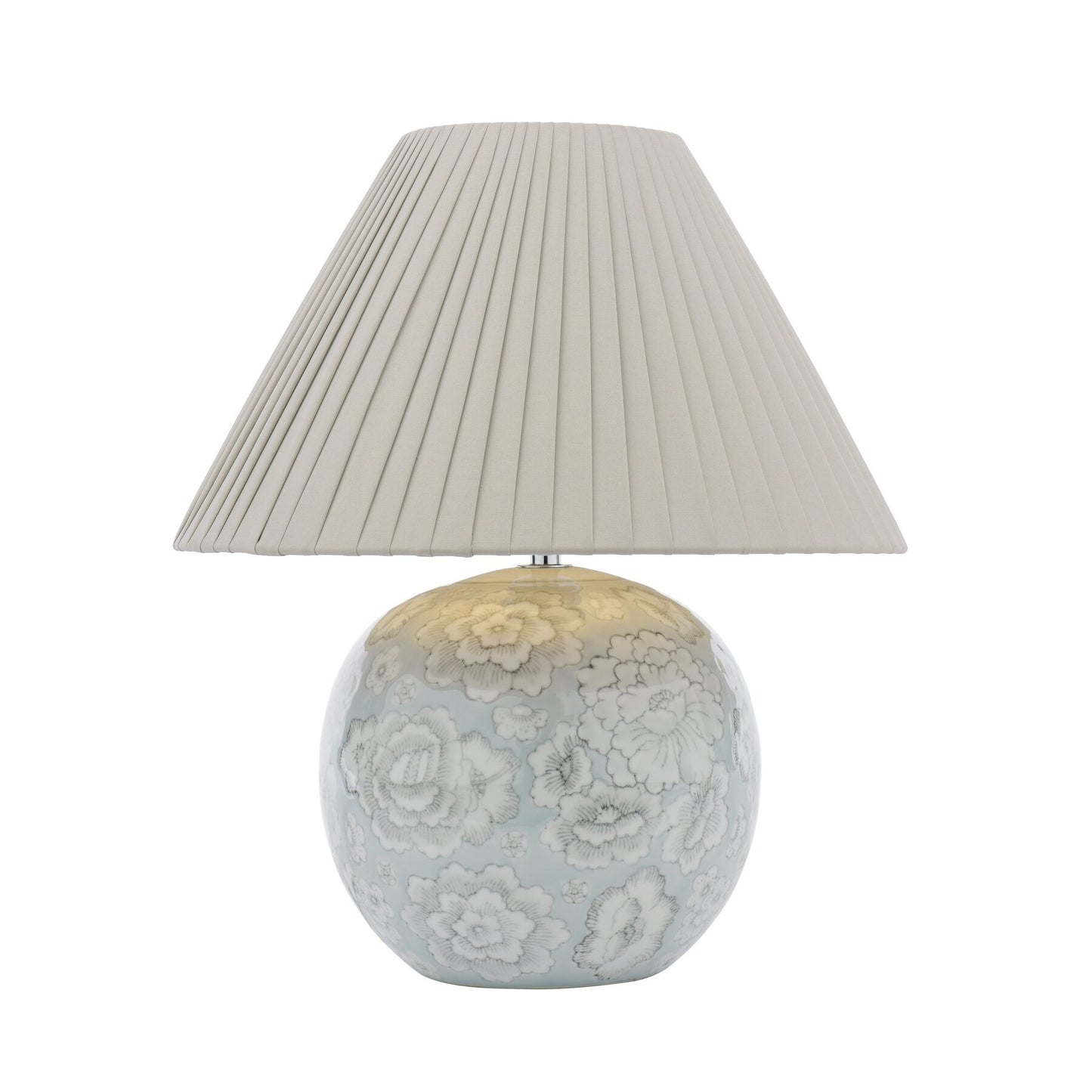 Laura Ashley Montford Blue Ceramic Table Lamp With Shade