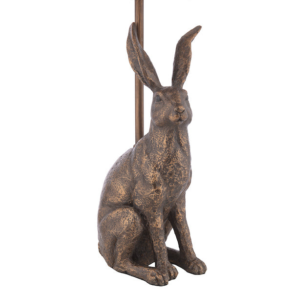 Laura Ashley Hare Antique Bronze Table Lamp With Shade