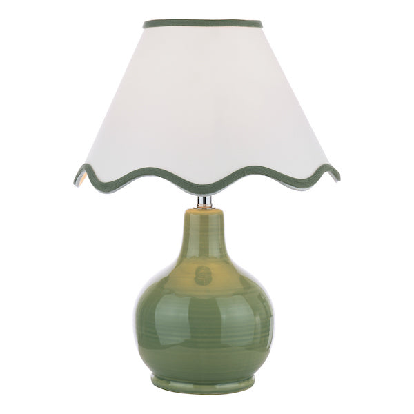 Laura Ashley Bramhope Green Table Lamp With Shade