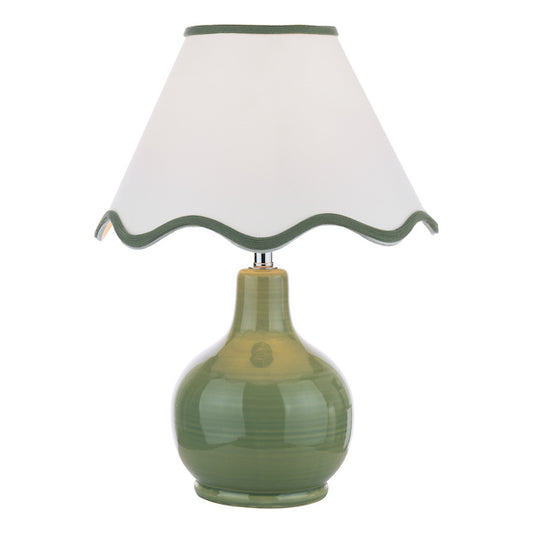 Laura Ashley Bramhope Green Table Lamp With Shade