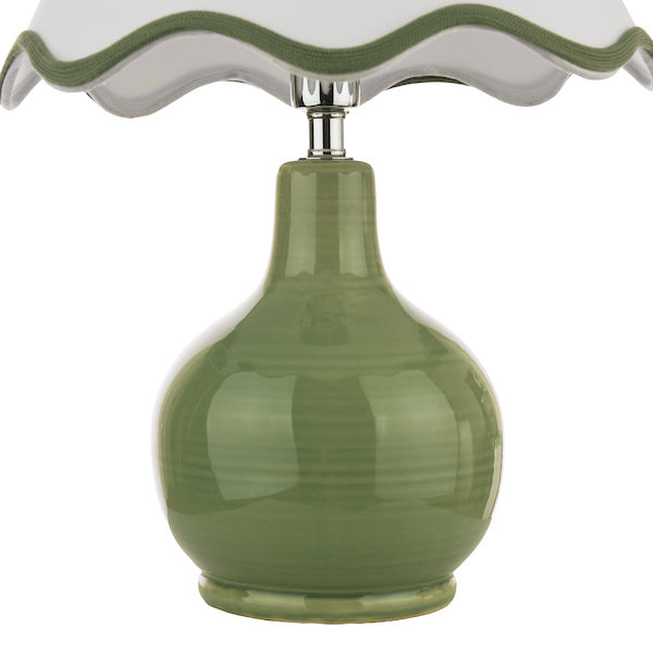 Laura Ashley Bramhope Green Table Lamp With Shade