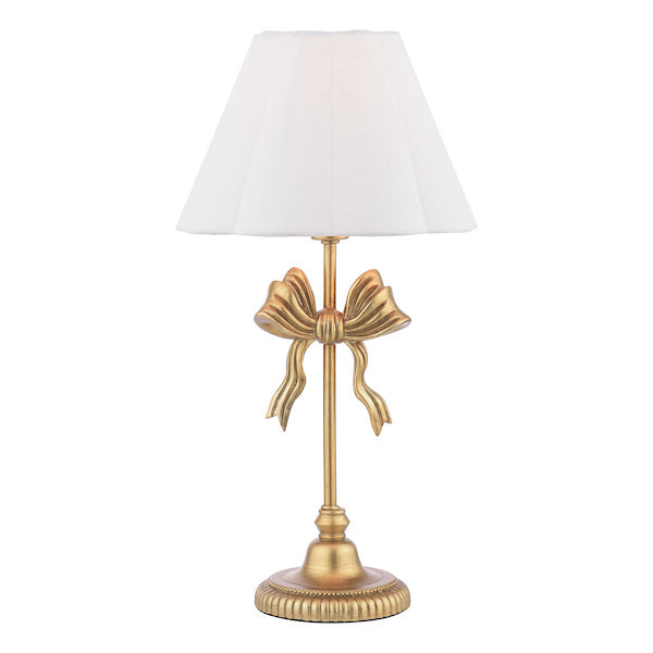 Laura Ashley Larkfield Antique Gold Table Lamp With Shade