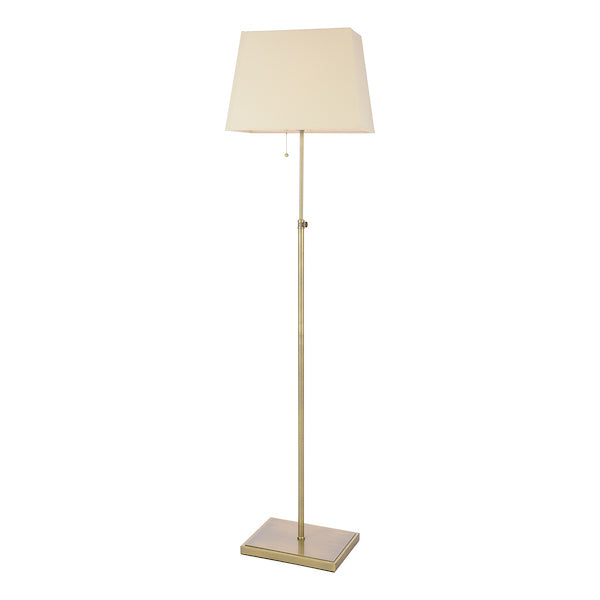 Laura Ashley Bartley Antique Brass Floor Lamp With Shade