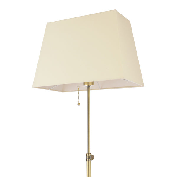 Laura Ashley Bartley Antique Brass Floor Lamp With Shade